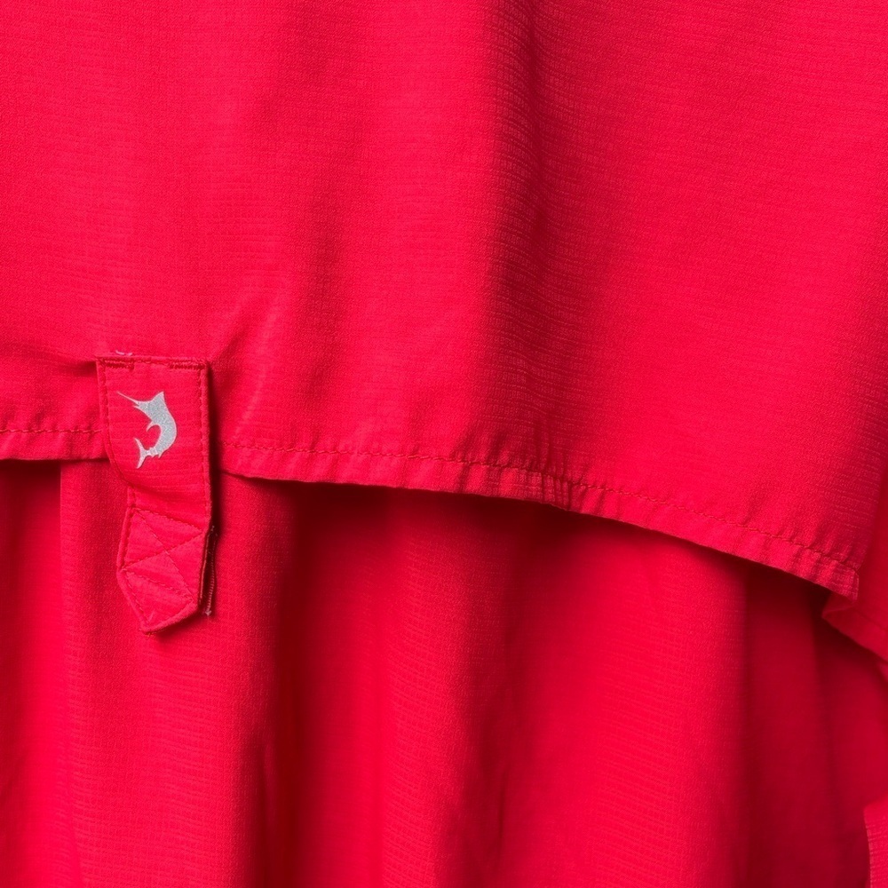 Reel Legends Saltwater II Red Performance Shirt - Picture 5 of 6